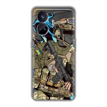 Чехлы с картинкой ЗСУ для Realme GT5 (AlphaPrint) (Воин ВСУ)