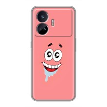 Чехлы с Патриком на Realme GT5 (Мордочка Патрика)