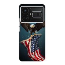 Чохол Прапор USA для Realme GT5 – Орел і прапор