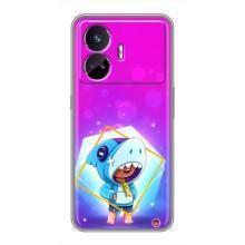 Чохол Бравл Старс для Realme GT5 – Леон у костюмі Акули