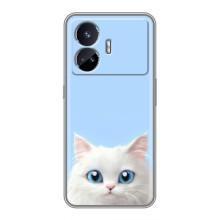 Чехол на тематику: Коты для Realme GT5 – Белый кот