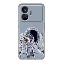 Чехол NASA для Realme GT5 (AlphaPrint) (Космонавт фото)