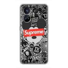 Чохол з Брендами одягу на Реалмі ГТ5 – Supreme Маус
