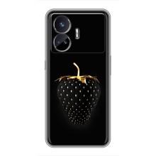 Чехол с изображением  вкусной еды для Realme GT5 – Чёрная клубника