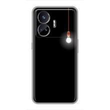Чехол с картинками на черном фоне для Realme GT5 – Лампочка