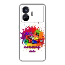 Чехол Амонг Ас для Realme GT5 (AlphaPrint) (Яркий АмонгАс)