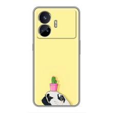 Бампер для Realme GT5 с картинкой "Песики" – Кактус на голове