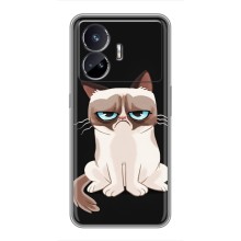 Чохол з принтом для Realme GT5 (AlphaPrint) Модні коти (Сумний кіт)