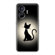 Чохол з принтом для Realme GT5 (AlphaPrint) Модні коти (Силует котика)
