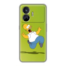 Чехол с Симпсонами для Realme GT5 (VPrint) (Гомер Симпсон)