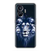 Чехол со Львом для Realme GT5 (VPrint) (Синий Лев)