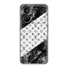 Чохол Стиль Louis Vuitton на Realme GT5 – LV на білому