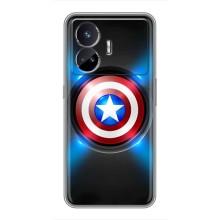 Чехол с Щитом Капитана Америки на Realme GT5 – Яркий Щит Капитана