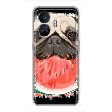 Чехол (ТПУ) Милые собачки для Realme GT5 – Смешной Мопс