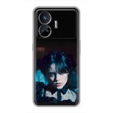 Чехлы Венсдей на Realme GT5 Уэнсдей (AlphaPrint) (взгляд Уэнздей)