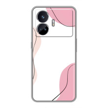 Чехол цветочный дизайн для Realme GT5 – Розовый фон