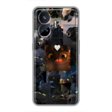 Чехол как приручить дракона на Realme GT5 – Дракон коллаж