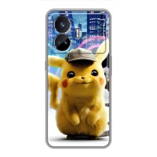Чехол с Пикачу на Realme GT5 (Пикачу в городе)
