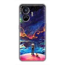 Космические Чехлы для РеалМи ДжиТи 5 (VPrint) (Галактический вид)