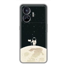 Космические Чехлы для РеалМи ДжиТи 5 (VPrint) (На луне)