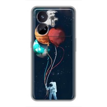 Космические Чехлы для РеалМи ДжиТи 5 (VPrint) (Планеты шарики)