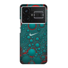 Силиконовый Чехол на Realme GT5 с картинкой Nike (Найк зеленый)