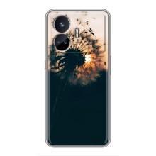 Силиконовый Чехол с одуванчиками на Realme GT5 – Красивый одуванчик