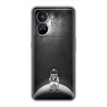 Силиконовый Чехол с принтом "Космонавты" на Realme GT5 – Космонавт романтик