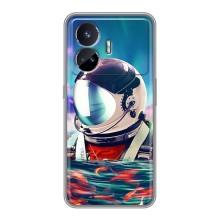 Силиконовый Чехол с принтом "Космонавты" на Realme GT5 – Космонавт в воде