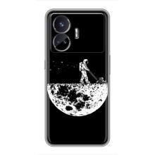 Силиконовый Чехол с принтом "Космонавты" на Realme GT5 – Космонавт
