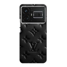 Текстурный Чехол Louis Vuitton для Реалми ГТ2 (Черный ЛВ)