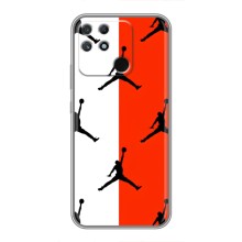 Чохли для Realme NARZO 30A - з картинкою JORDAN (AlphaPrint) (Лого Джордан)