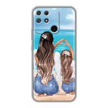 Чехол с печатью для Realme NARZO 30A - (Мама с ребенком) (AlphaPrint) – Мама с доченькой