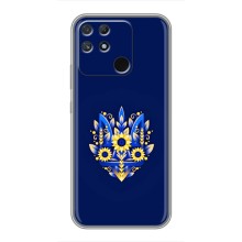 Чохли для Realme NARZO 30A Укр. Символіка (AlphaPrint) (Квітковий Герб)