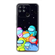 Чехол Амонг Ас для Realme NARZO 30A (AlphaPrint) (Скины в космосе)