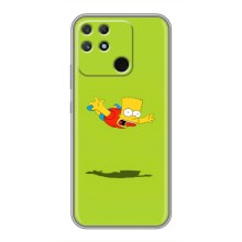 Чехол с Симпсонами для Realme NARZO 30A (VPrint) (Барт Симпсон)