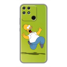 Чехол с Симпсонами для Realme NARZO 30A (VPrint) (Гомер Симпсон)