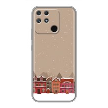 Новорічні, Святкові Чохли для Realme NARZO 30A - 2024 год (Зимове місто)