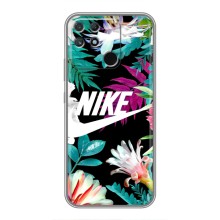 Силіконовый Чохол на Realme NARZO 30A з картинкою НАЙК (Квітковий Nike)