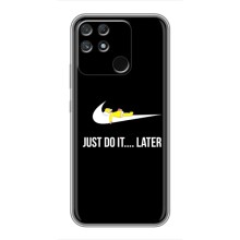 Силиконовый Чехол на Realme NARZO 30A с картинкой Nike – Later