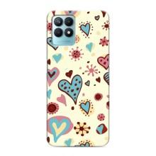 Чехлы для любимой на RealMe NARZO 50 (VPrint) (Сердечки)