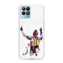 Чехлы Месси для Realme NARZO 50 (AlphaPrint) (Messi Barca)