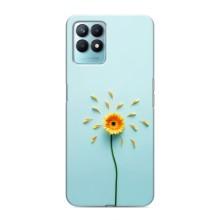 Чохли з квітами для Realme NARZO 50 (VPrint) (Жовта квітка)