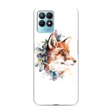 Чохли з картинкою Лисичка для Realme NARZO 50 (VPrint) (Лиса в квітах)