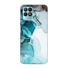 Чохол для RealMe NARZO 50 - з принтом (Дизайнерські) (AlphaPrint) (Бірюзовий мрамор)