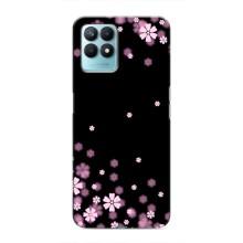 Чохол для RealMe NARZO 50 - з принтом (Дизайнерські) (AlphaPrint) (Квіти маленькі)