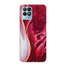 Чохол для RealMe NARZO 50 - з принтом (Дизайнерські) (AlphaPrint) (Мрамор червоний)