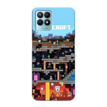 Чохол Майнкрафт на Realme NARZO 50 (AlphaPrint) Minecraft (фон Minecraft)