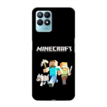Чохол Майнкрафт на Realme NARZO 50 (AlphaPrint) Minecraft (герої Minecraft)