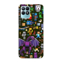 Чохол Майнкрафт на Realme NARZO 50 (AlphaPrint) Minecraft (Колаж Майнкрафт)